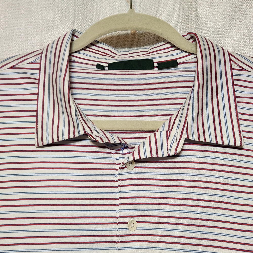 Bobby Jones Polo Shirt Rugby Golf Striped Performance Cotton Sport XL XL…
